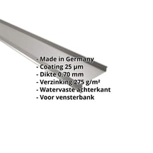 Vensterbank | 50 x 115 x 40 x 2000 mm | Aluminium 0,70 mm | 25 µm Polyester | 9007 - Grijs aluminiumkleurig #2