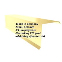Windveer | 110 x 100 x 2000 mm | Staal 0,50 mm | 25 µm Polyester | 1015 - Licht ivoorkleurig #2