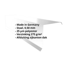 Windveer | 110 x 100 x 2000 mm | Staal 0,50 mm | 25 µm Polyester | 7035 - Lichtgrijs #2