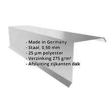 Windveer | 110 x 100 x 2000 mm | Staal 0,50 mm | 25 µm Polyester | 9006 - Zilver-Metallic #2