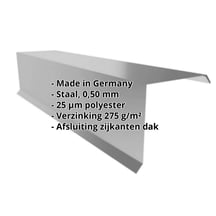 Windveer | 110 x 100 x 2000 mm | Staal 0,50 mm | 25 µm Polyester | 9007 - Grijs aluminiumkleurig #2
