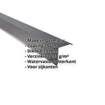 Windveer | 115 x 115 mm | Staal 0,75 mm | 25 µm Polyester | 7016 - Antracietgrijs #2