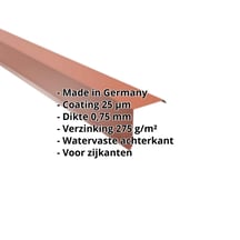 Windveer | 115 x 115 mm | Staal 0,75 mm | 25 µm Polyester | 8004 - Koperbruin #2