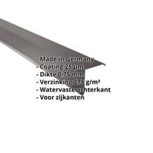 Windveer | 115 x 115 mm | Staal 0,75 mm | 25 µm Polyester | 8017 - Chocoladebruin #2