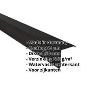 Windveer | 115 x 115 mm | Staal 0,50 mm | 35 µm Mattpolyester | 33 - Zwart #2