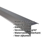 Windveer | 115 x 115 mm | Aluminium 0,70 mm | 25 µm Polyester | 7016 - Antracietgrijs #2