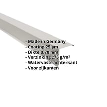 Windveer | 115 x 115 mm | Aluminium 0,70 mm | 25 µm Polyester | 9006 - Zilver-Metallic #2