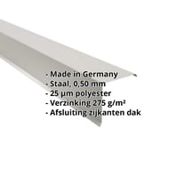 Windveer | 150 x 150 mm | Staal 0,50 mm | 25 µm Polyester | 9006 - Zilver-Metallic #2