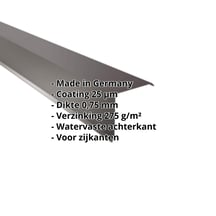 Windveer | 150 x 150 mm | Staal 0,75 mm | 25 µm Polyester | 8017 - Chocoladebruin #2