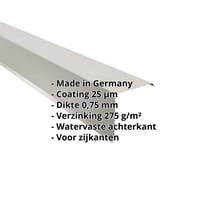 Windveer | 150 x 150 mm | Staal 0,75 mm | 25 µm Polyester | 9006 - Zilver-Metallic #2