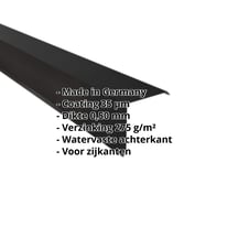 Windveer | 150 x 150 mm | Staal 0,50 mm | 35 µm Mattpolyester | 33 - Zwart #2