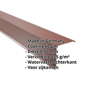 Windveer | 150 x 150 mm | Staal 0,50 mm | 60 µm Puramid | 6012 - Roodbruin #2