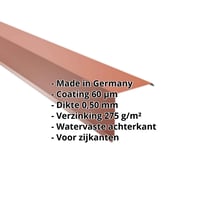 Windveer | 150 x 150 mm | Staal 0,50 mm | 60 µm Puramid | 8004 - Koperbruin #2