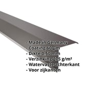 Windveer | 150 x 150 mm | Staal 0,50 mm | 60 µm Puramid | 6017 - Chocoladebruin #2