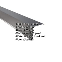 Windveer | 150 x 150 mm | Staal 0,75 mm | 60 µm Puramid | 7016 - Antracietgrijs #2