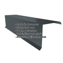 Windveer | 150 x 150 x 2000 mm | Staal 0,75 mm | 25 µm Polyester | 7016 - Antracietgrijs #2