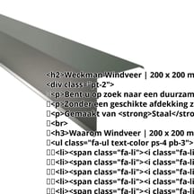 Windveer | 200 x 200 mm Staal 0,50 mm | 25 µm Polyester | 6020 - Chroomoxydegroen Windveer | 200 x 200 mm | Staal 0,50 mm | 25 µm Polyester | 6020 - Chroomoxydegroen #2