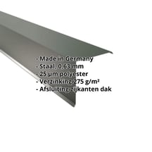 Windveer | 200 x 200 mm | Staal 0,63 mm | 25 µm Polyester | 6020 - Chroomoxydegroen #2