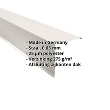 Windveer | 200 x 200 mm | Staal 0,63 mm | 25 µm Polyester | 9010 - Zuiverwit #2