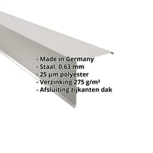 Windveer | 200 x 200 mm | Staal 0,63 mm | 25 µm Polyester | 9006 - Zilver-Metallic #2