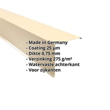 Windveer | 200 x 200 mm | Staal 0,75 mm | 25 µm Polyester | 1015 - Licht ivoorkleurig #2