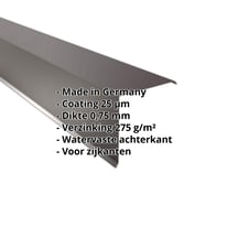 Windveer | 200 x 200 mm | Staal 0,75 mm | 25 µm Polyester | 8017 - Chocoladebruin #2