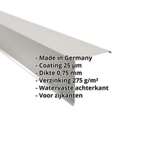 Windveer | 200 x 200 mm | Staal 0,75 mm | 25 µm Polyester | 9006 - Zilver-Metallic #2