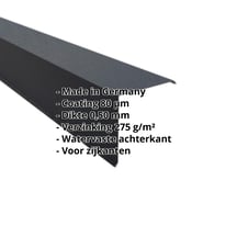 Windveer | 200 x 200 mm | Staal 0,50 mm | 80 µm Shimoco | 7016 - Antracietgrijs #2