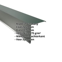 Windveer | 200 x 200 mm | Aluminium 0,70 mm | 25 µm Polyester | 6005 - Mosgroen #2