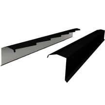 Windveer | 60 x 60 x 140 x 2120 mm | Staal 0,50 mm | 40 µm Grandemat | 9005 - Gitzwart | Links #3