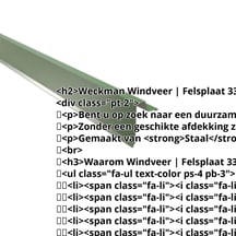 Windveer | Felsplaat 33/500 | Staal 0,50 mm | 25 µm Polyester | 6002 - Loofgroen #2