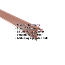 Windveer | Felsplaat 33/500 | Staal 0,50 mm | 35 µm Mattpolyester | 75 - Terracotta #2