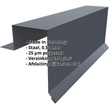 Windveer | Felsplaat PD-510-S | Staal 0,50 mm | 25 µm Polyester | 7016 - Antracietgrijs #2