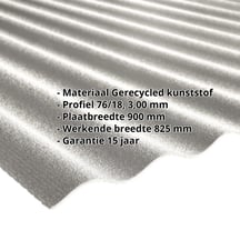 Kunststof profielplaat Scobanit light | 76/18 | 3,00 mm | Betonlook | 2000 mm #2