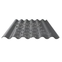Polyester golfplaat Stabipol | 177/51 1,8 mm | Donkergrijs | 2000 mm Polyester golfplaat Stabipol | 177/51 | 1,8 mm | Donkergrijs | 2000 mm #2