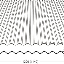 Polyester golfplaat Stabipol | LT 76/18 | 0,85 mm | Donkergrijs | 2000 mm #3