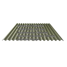 Polyester golfplaat Stabipol | LT 76/18 | 0,85 mm | Groen | 3000 mm #2