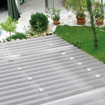 Acrylaat golfplaat | 76/18 | Voordeelpakket | 3,00 mm | Helder | Honingraatstructuur | Breedte 3,00 m | Lengte 2,00 m #6