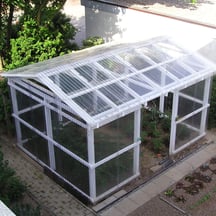 PET damwandplaat | 76/18 | Voordeelpakket | 1,10 mm | Helder, licht blauw getint | Blueline | Breedte 3,13 m | Lengte 2,00 m #5