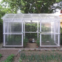 PET damwandplaat | 76/18 | Voordeelpakket | 1,10 mm | Helder, licht blauw getint | Blueline | Breedte 3,13 m | Lengte 2,00 m #6