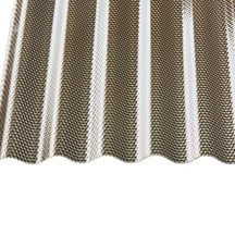 Polycarbonaat golfplaat | 76/18 | Voordeelpakket | 2,60 mm | Brons | Honingraatstructuur | Breedte 3,01 m | Lengte 2,00 m #4