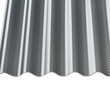 Polycarbonaat golfplaat | 76/18 | Voordeelpakket | 2,60 mm | grafiet | Honingraatstructuur | Breedte 3,01 m | Lengte 2,00 m #4