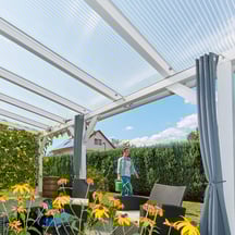 Acrylaat kanaalplaat | 16 mm | Profiel A4 | Voordeelpakket | Plaatbreedte 980 mm | Helder | Breedte 3,09 m | Lengte 2,00 m #13
