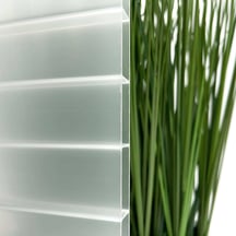 Acrylaat kanaalplaat | 16 mm | Profiel DUO | Voordeelpakket | Plaatbreedte 980 mm | Opaal wit | Breedte 4,10 m | Lengte 2,00 m #4