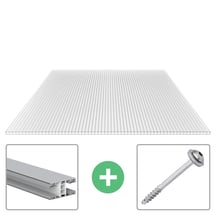 Polycarbonaat kanaalplaat | 10 mm | Profiel Mendig | Voordeelpakket Plaatbreedte 1050 mm | Helder | Breedte 3,30 m | Lengte 2,00 m Polycarbonaat kanaalplaat | 10 mm | Profiel Mendig | Voordeelpakket | Plaatbreedte 1050 mm | Helder | Breedte 3,30 m | Lengte 2,00 m #1