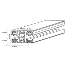 Polycarbonaat kanaalplaat | 10 mm | Profiel Mendig | Voordeelpakket | Plaatbreedte 1050 mm | Helder | Breedte 6,45 m | Lengte 2,00 m #8