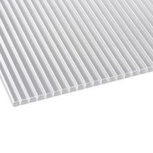 Polycarbonaat kanaalplaat | 16 mm | Profiel A1 | Voordeelpakket | Plaatbreedte 980 mm | Helder | dubbelzijdige UV-bescherming | Breedte 3,08 m | L #3