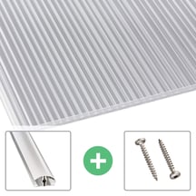Polycarbonaat kanaalplaat | 16 mm | Profiel A4 | Voordeelpakket | Plaatbreedte 980 mm | Extra sterk | Breedte 3,08 m | Lengte 2,00 m #1