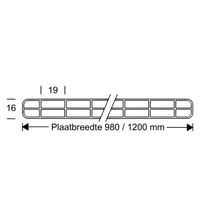 Polycarbonaat kanaalplaat | 16 mm | Profiel DUO | Voordeelpakket | Plaatbreedte 1200 mm | Helder | Breedte 3,75 m | Lengte 2,00 m #10