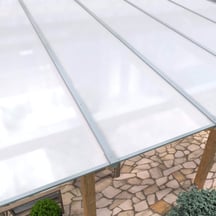 Polycarbonaat kanaalplaat | 16 mm | Profiel ECO | Voordeelpakket | Plaatbreedte 980 mm | Opaal wit | Breedte 3,05 m | Lengte 2,00 m #3